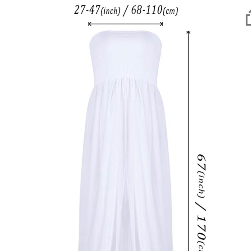 All-bright white maternity shoot dress